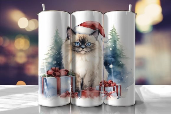 Birman Cat Santa Tumbler Wrap Review