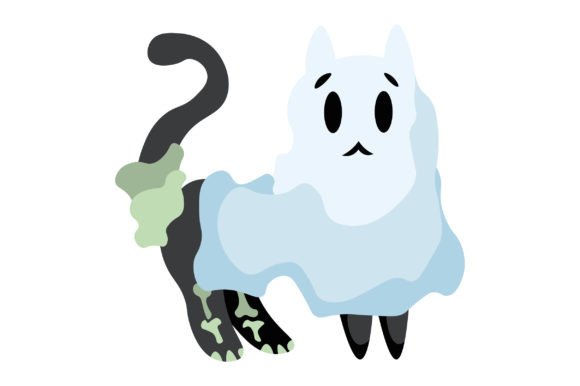 Cat-Ghost Sticker Embroidery Review