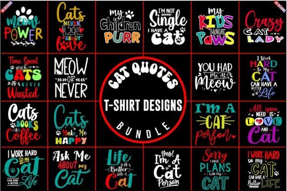 Cat Quotes T-Shirt Designs Bundle Review