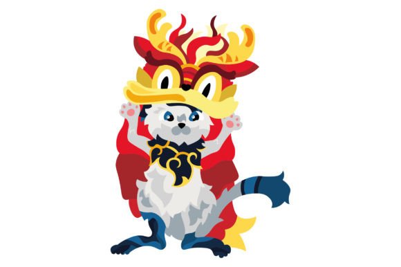 Chinese New Year Cat Dragon Dance Embroidery Review