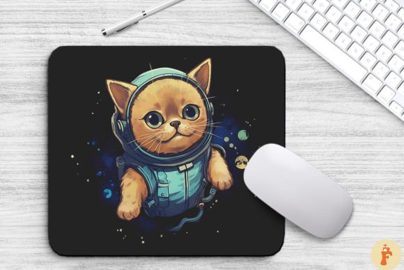 Cute Astronaut Burmese Cat Mouse Pad Review
