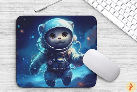 Cute Astronaut Russian Blue Cat Embroidery Review