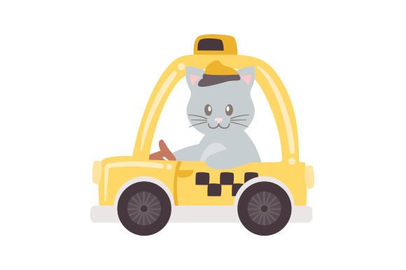 Cute Cat Driving a Taxi Embroidery Design Review