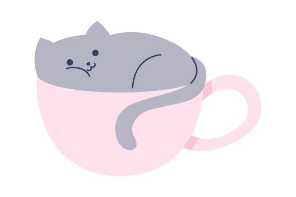 Cute Cat in Mug Embroidery Design Review