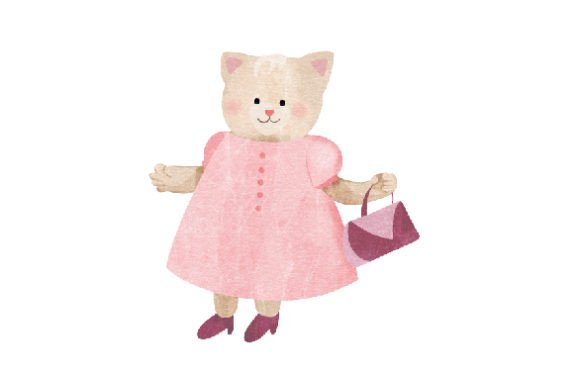 Cute Little Kitten in a Dress Embroidery Design Review