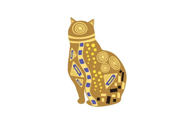 Decorated Cat Silhouette Review for Embroidery Projects