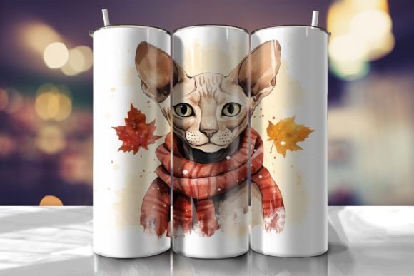 Festive Sphynx Cat Tumbler Wrap Review