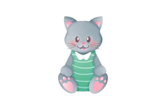 Kawaii Cat Wearing Overalls Embroidery Design Review
