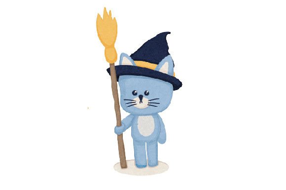 Magic Cat with a Broom Embroidery Design Review