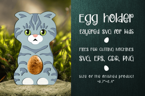 Scottish Fold Cat Easter Egg Holder Design Review
