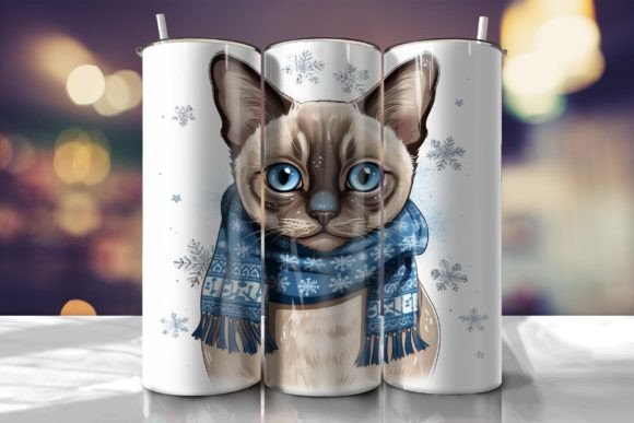 Siamese Cat Christmas Tumbler Wrap Review