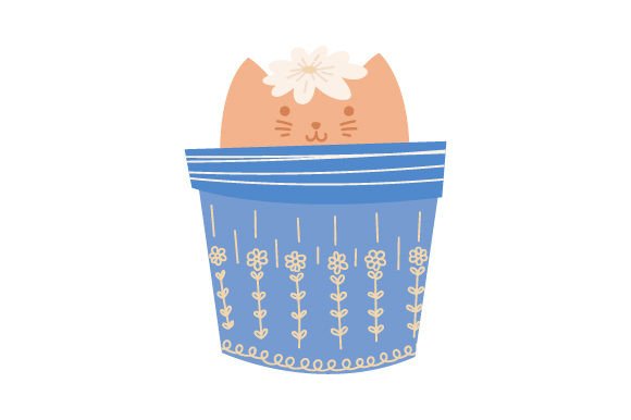 Spring Cat in Flower Pot Embroidery Review