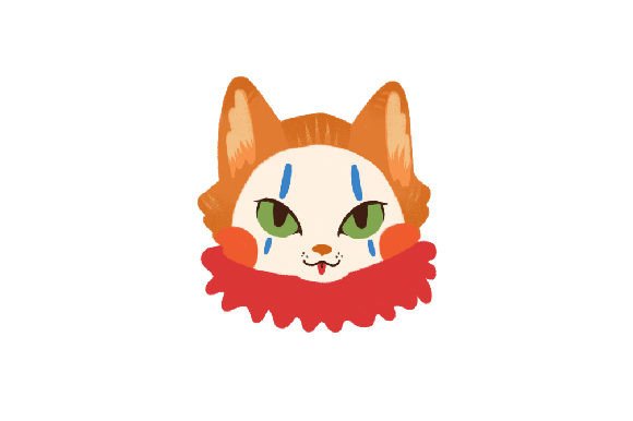 Watercolor Clown Cat Embroidery Review